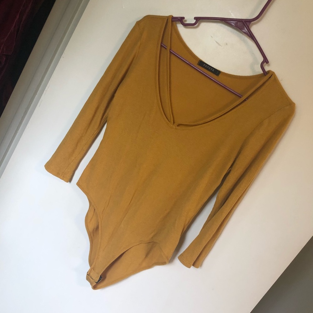 Gold body suit